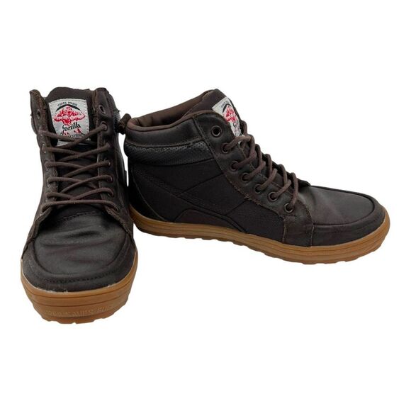 Gorilla Men's Brutally Strong USA Lace Up Ankle Work Boots Brown Sz 9 Heavy Duty - Picture 2 of 8